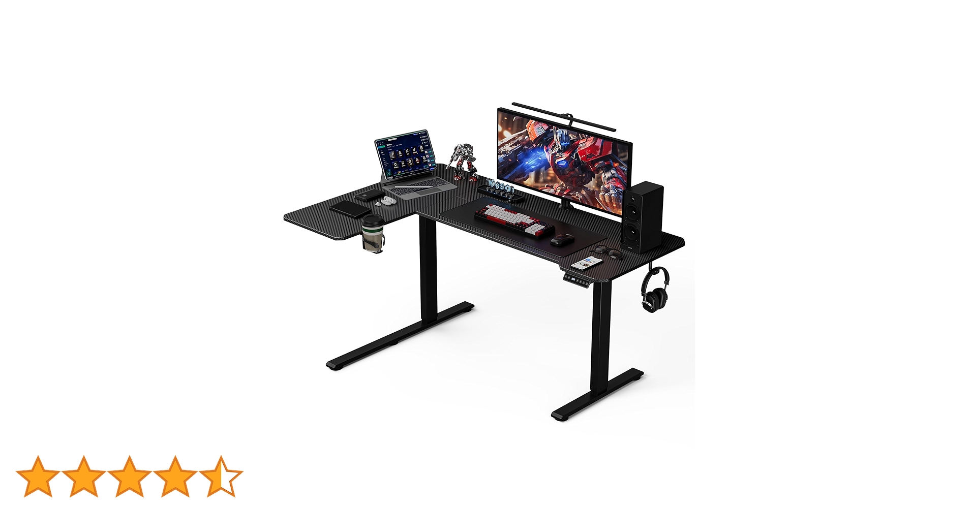 Amazon | Acrolix電動 l字昇降式デスク 昇降式テーブル ゲーミング